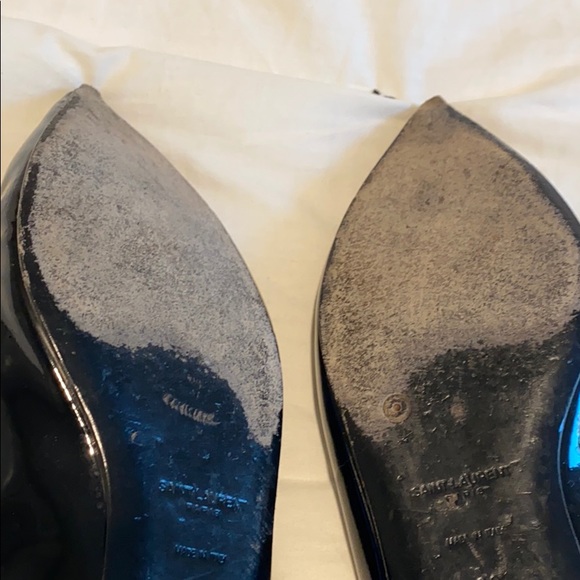 Saint Laurent patent pointed toe flats - Picture 6 of 11